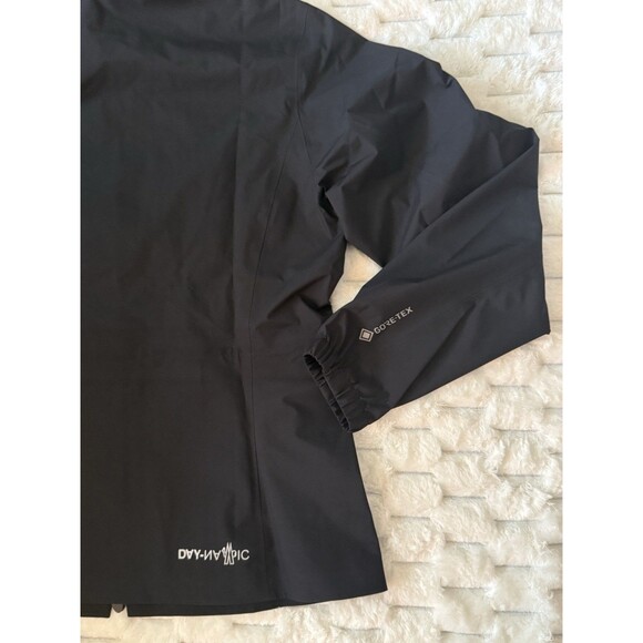 Moncler Grenoble Valles Jacket Women’s Size 2 US 6 Black GORE-TEX Hooded NWT - Picture 10 of 11